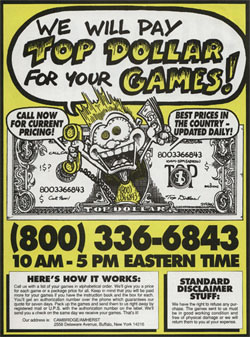 We Will Pay Top Dollar For Your Games!